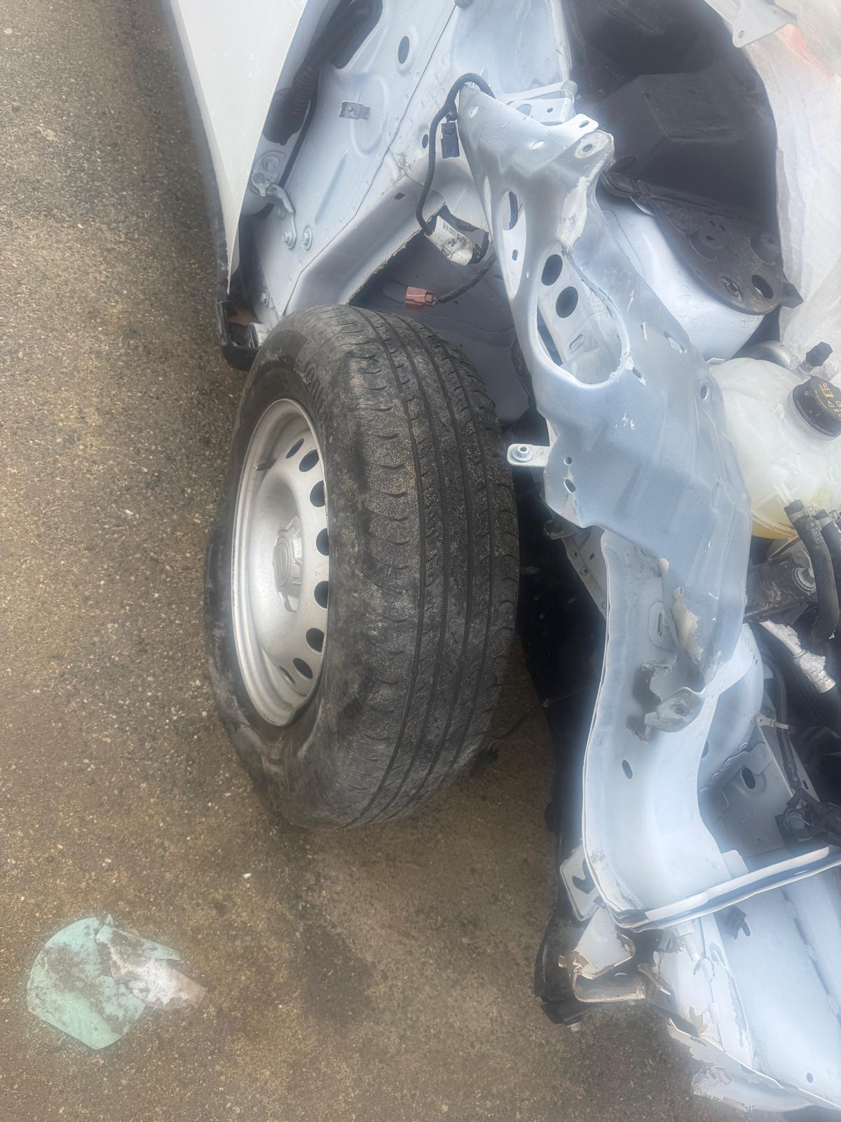 Additional before photo of Ford Maverick front-end damage at R&K Auto Body in Haverhill MA